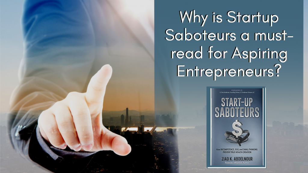 Startup Saboteurs book - Ziad-Abdelnour